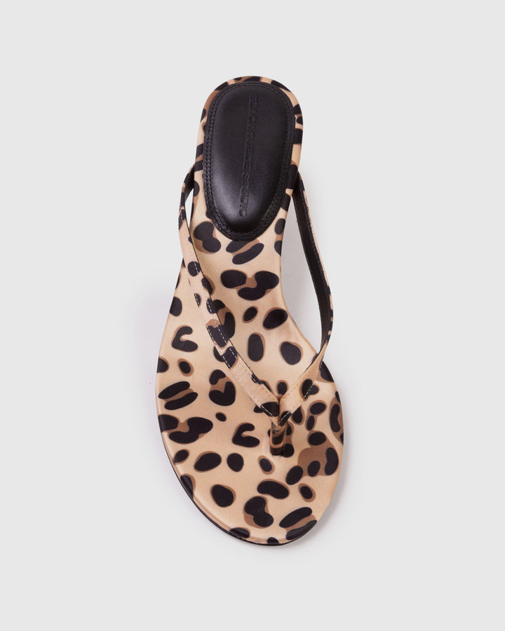 Tash 50 Satin Mule Cheetah