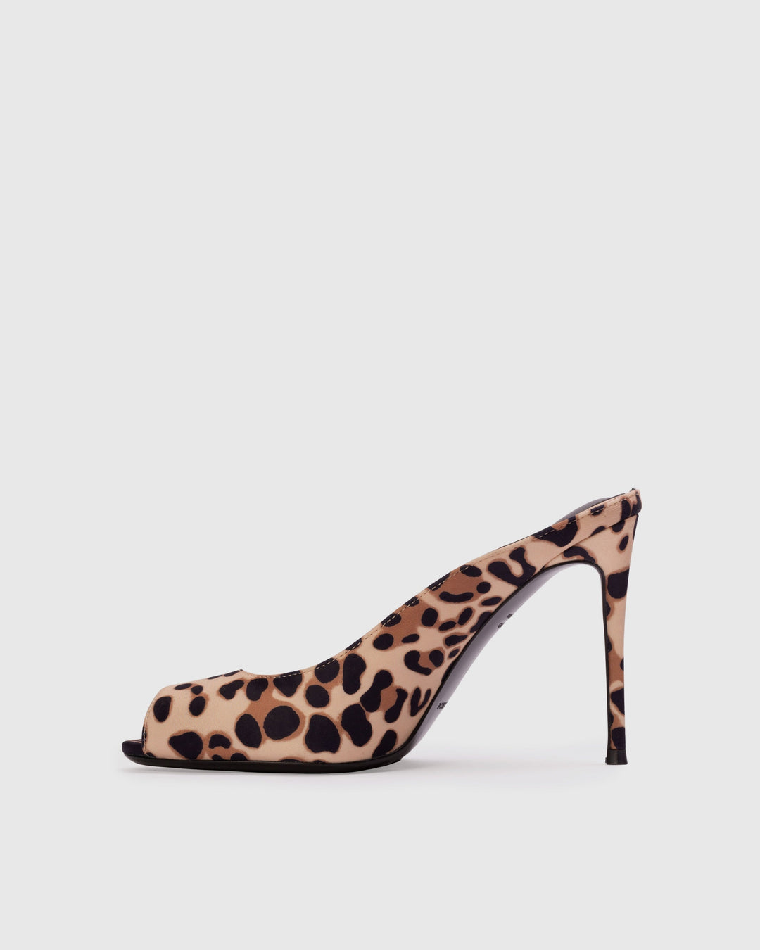 Shania 100 Satin Mule Cheetah