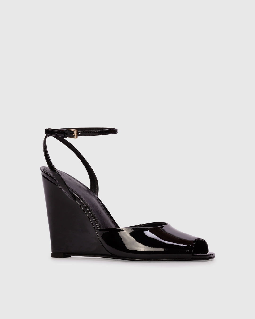Idetta 100 Patent Leather Sandal Black