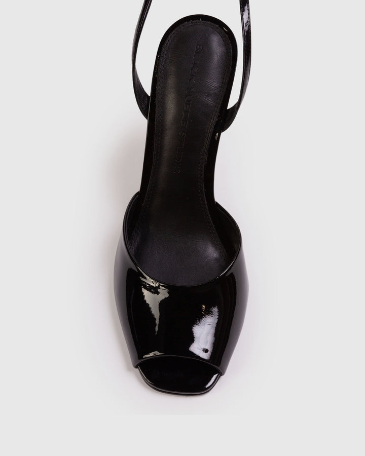 Idetta 100 Patent Leather Sandal Black
