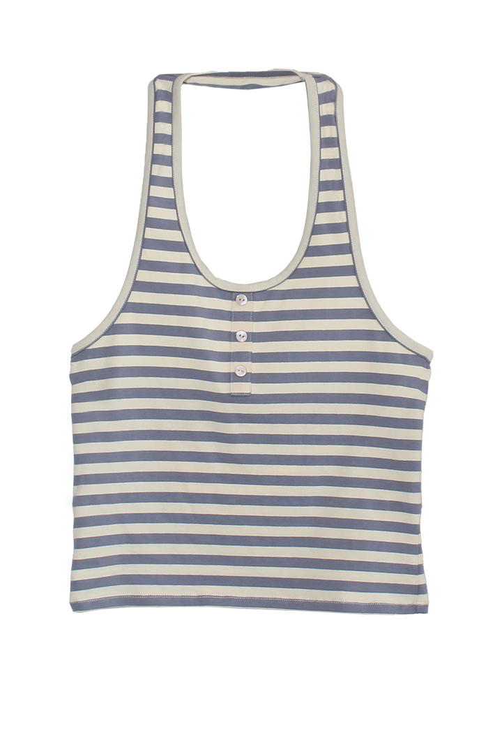 Bruna Halter Top Seaside Stripe