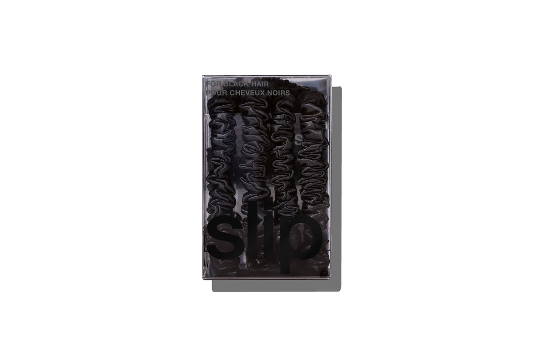Back to Basics Black Skinny Scrunchies