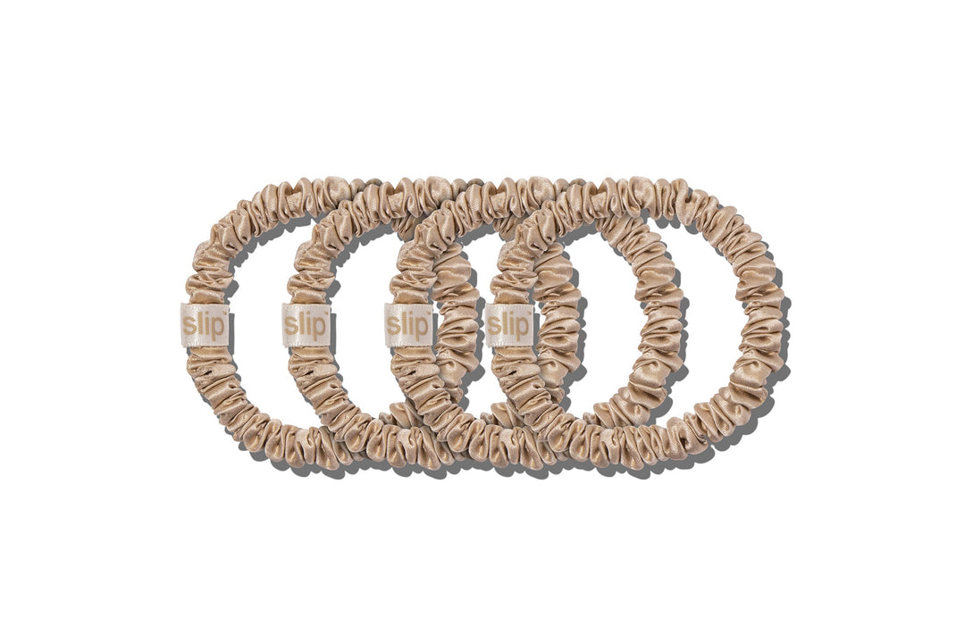 Back to Basics Blonde Skinny Scrunchies