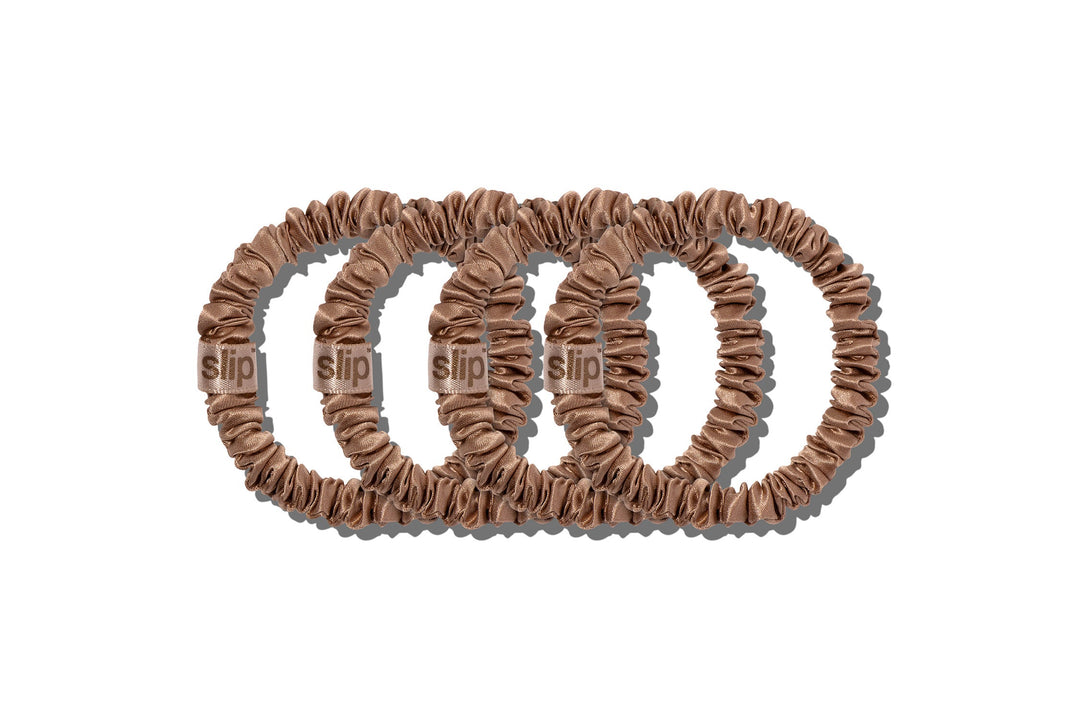 Back to Basics Light Brown Skinny Scrunchies