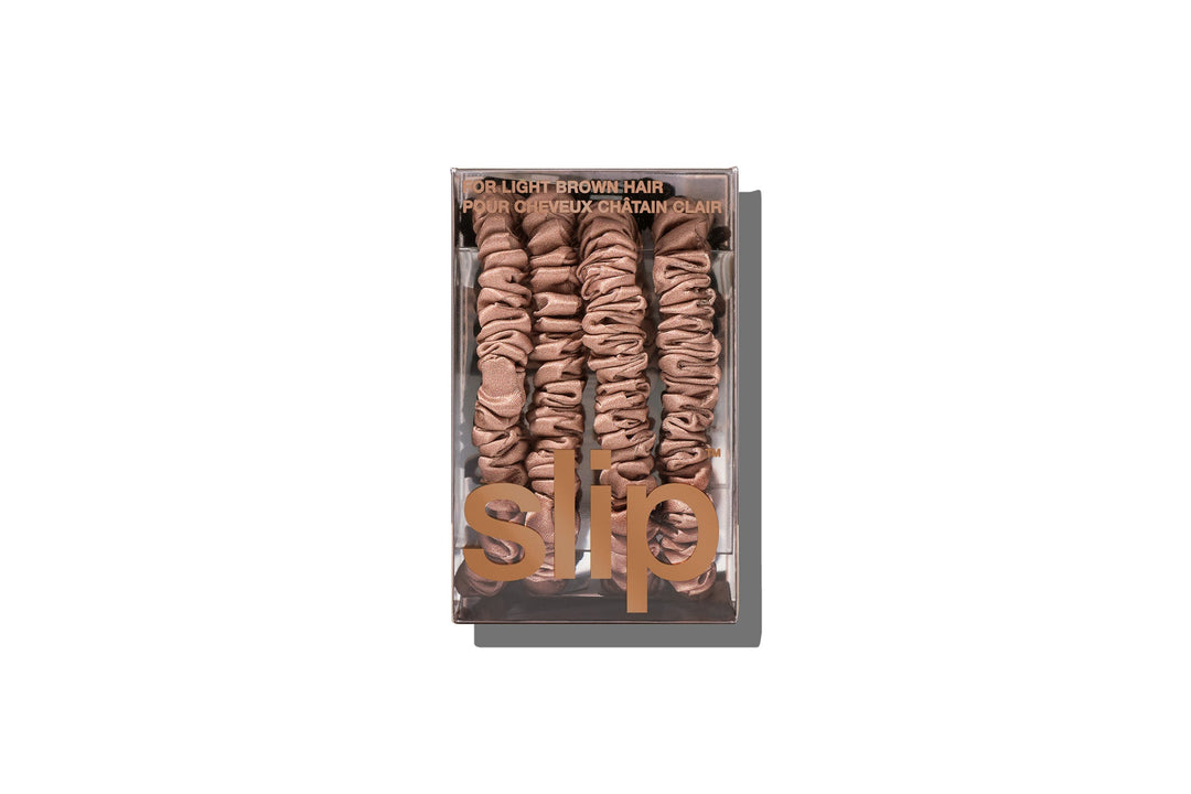 Back to Basics Light Brown Skinny Scrunchies