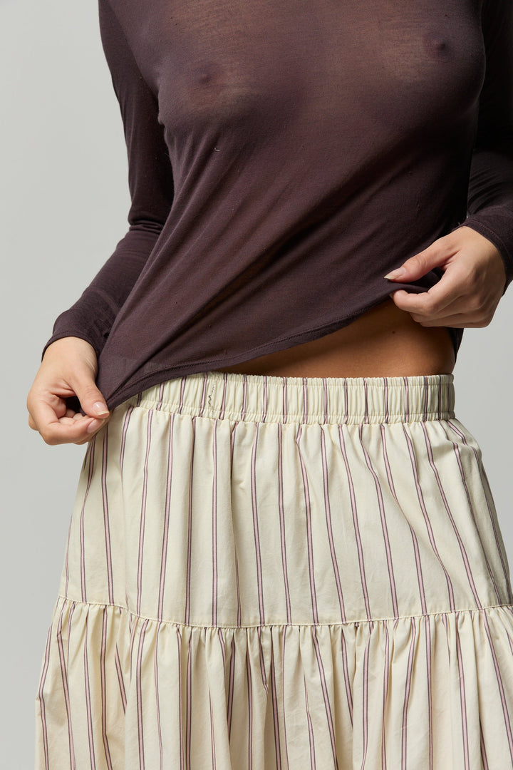 Ava Sheer Long Sleeve Tee