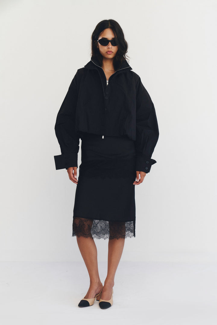 Amaryllis Cropped Jacket Black