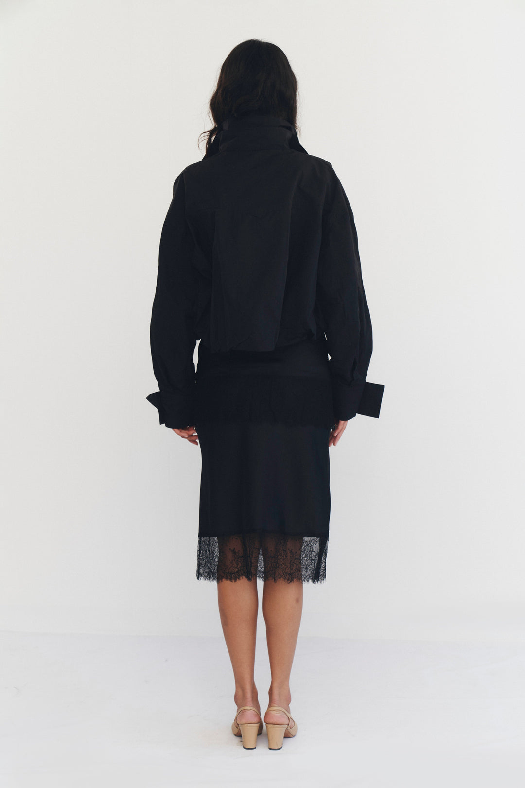 Amaryllis Cropped Jacket Black