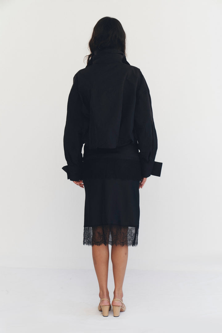 Amaryllis Cropped Jacket Black