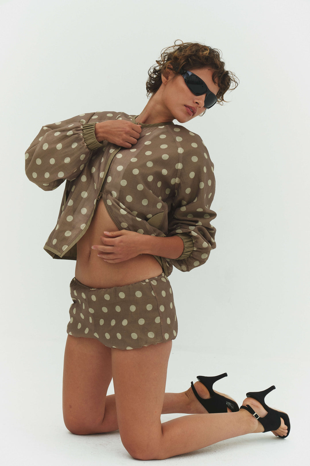 Fabio Voile Jacket Cream / Mocha