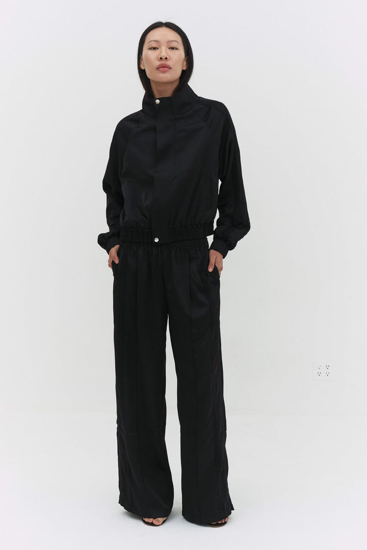 Leiseu Track Jacket Black