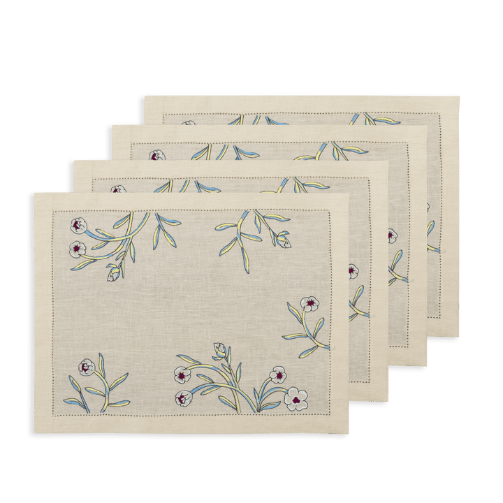 Floral Fresco Placemats, Set of 4