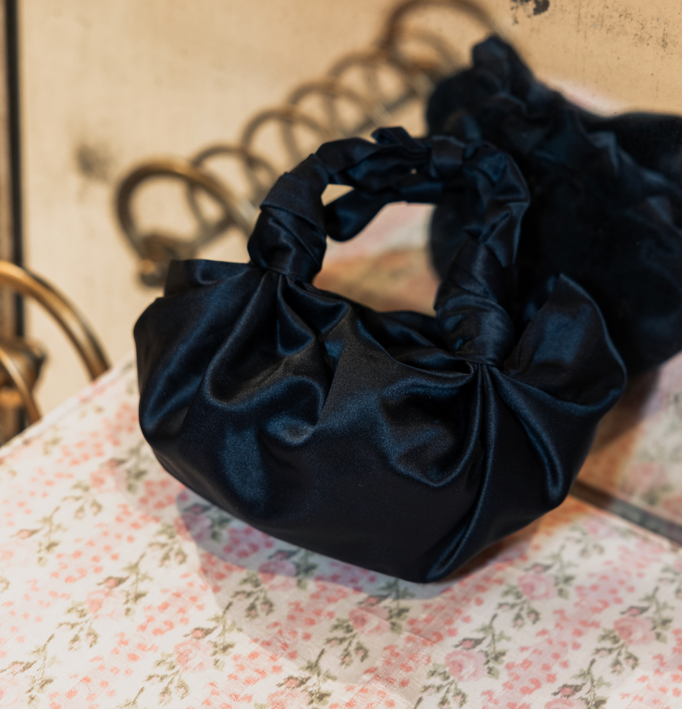 Silk Knot Bag Navy