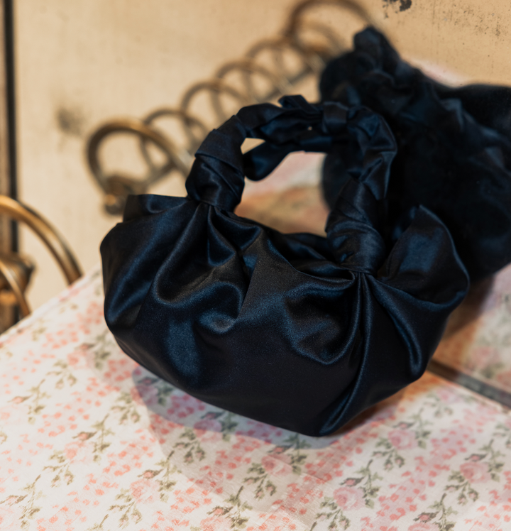 Silk Knot Bag Navy