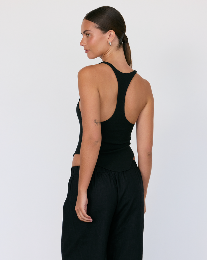 Haze Racerback Top Black