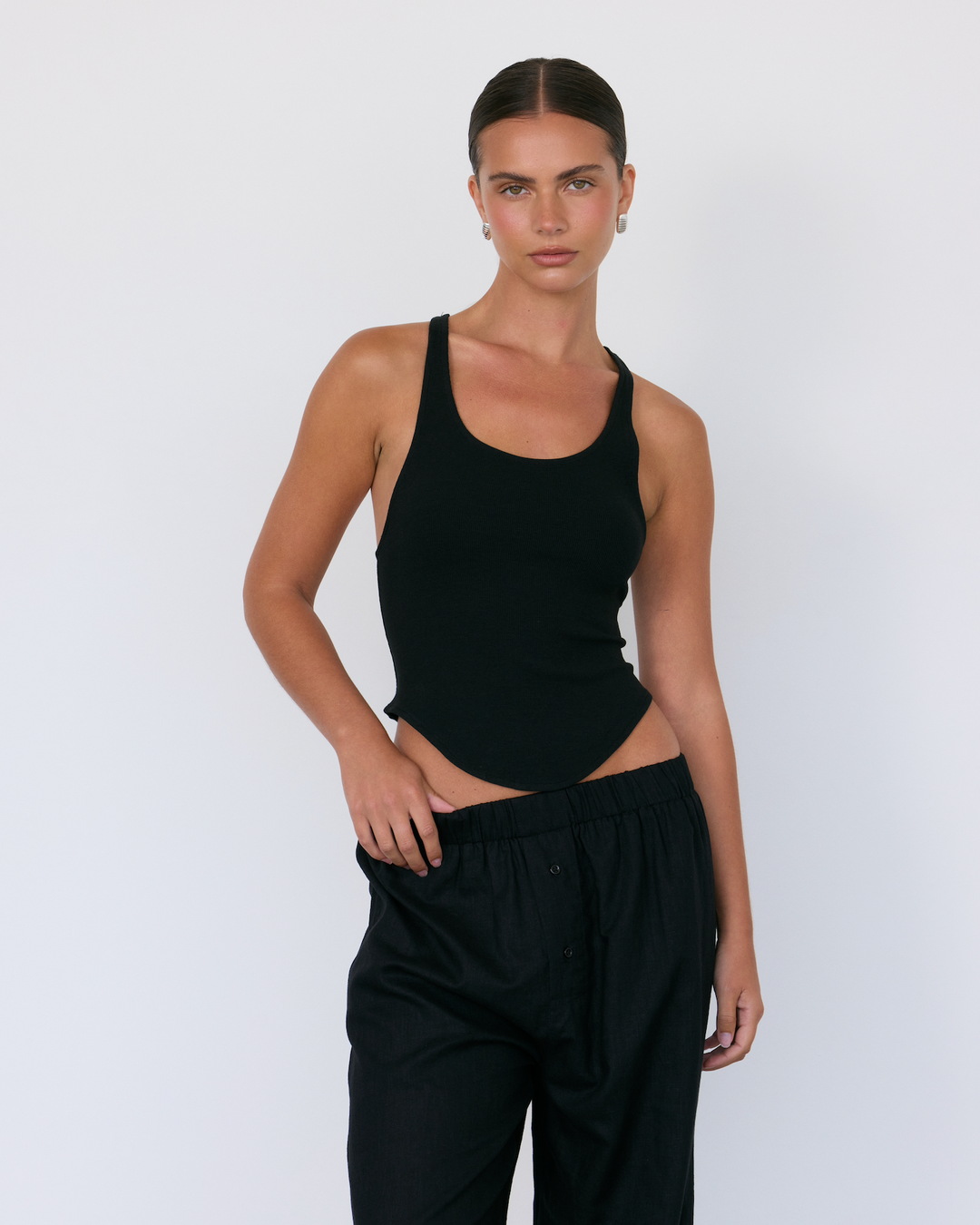 Haze Racerback Top Black