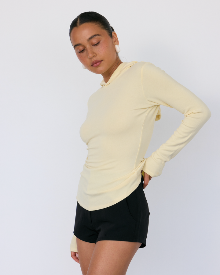 Leni Hooded Top Butter