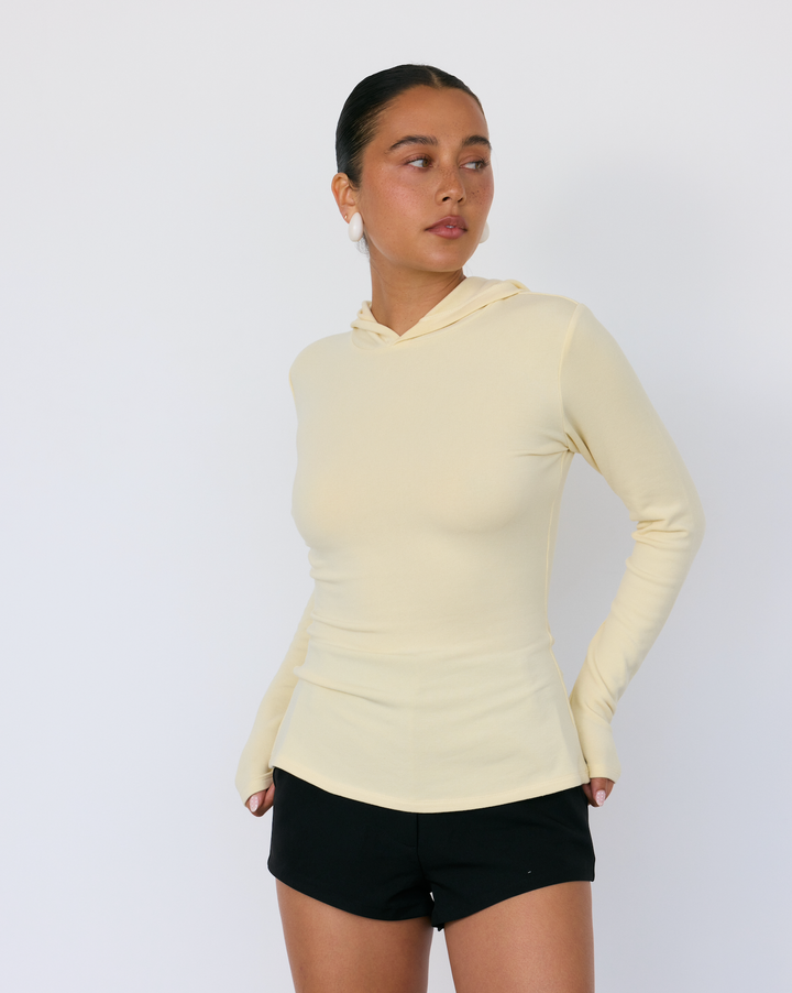 Leni Hooded Top Butter