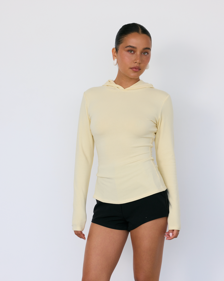Leni Hooded Top Butter
