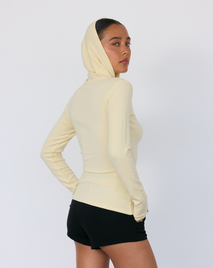 Leni Hooded Top Butter