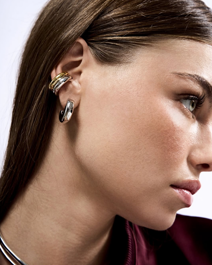Two Tone Double Ear Cuff