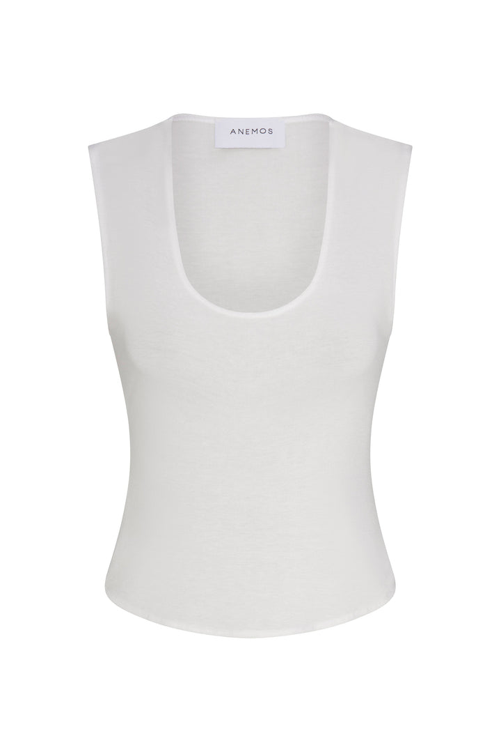 Sleeveless Top in Baby Rib