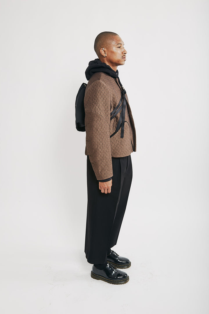 Nylon Slim Drawstring Backpack