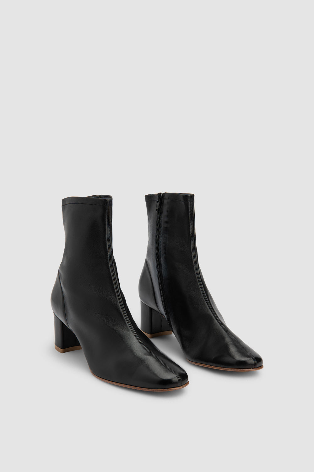 Sofia Leather Ankle Boot Black