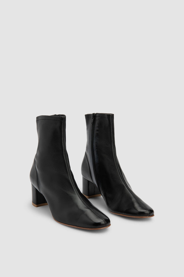 Sofia Leather Ankle Boot Black