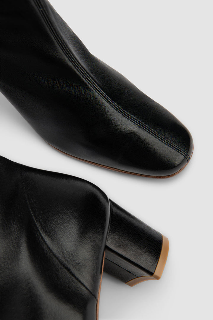 Sofia Leather Ankle Boot Black