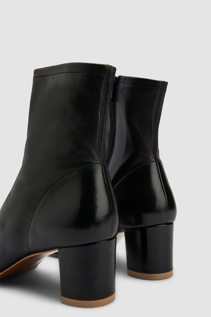 Sofia Leather Ankle Boot Black