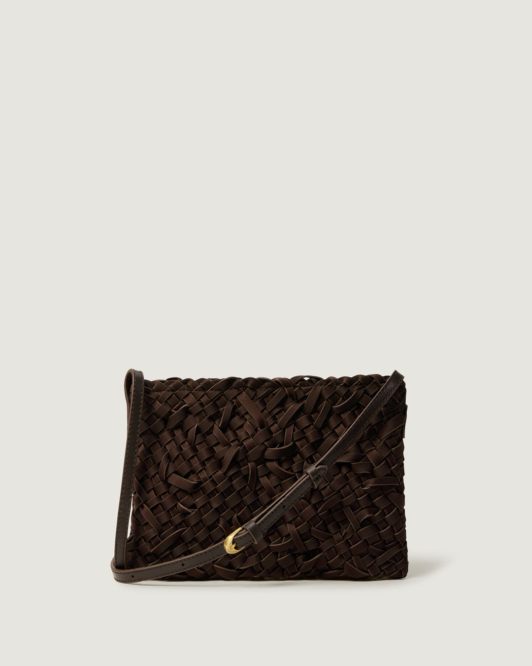 Soho Crossbody Nest Weave Chocolate