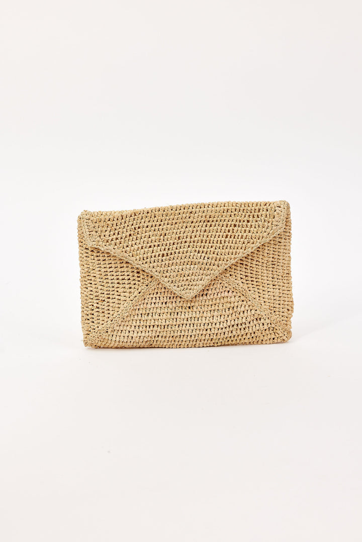 Emmie Envelope Woven Clutch