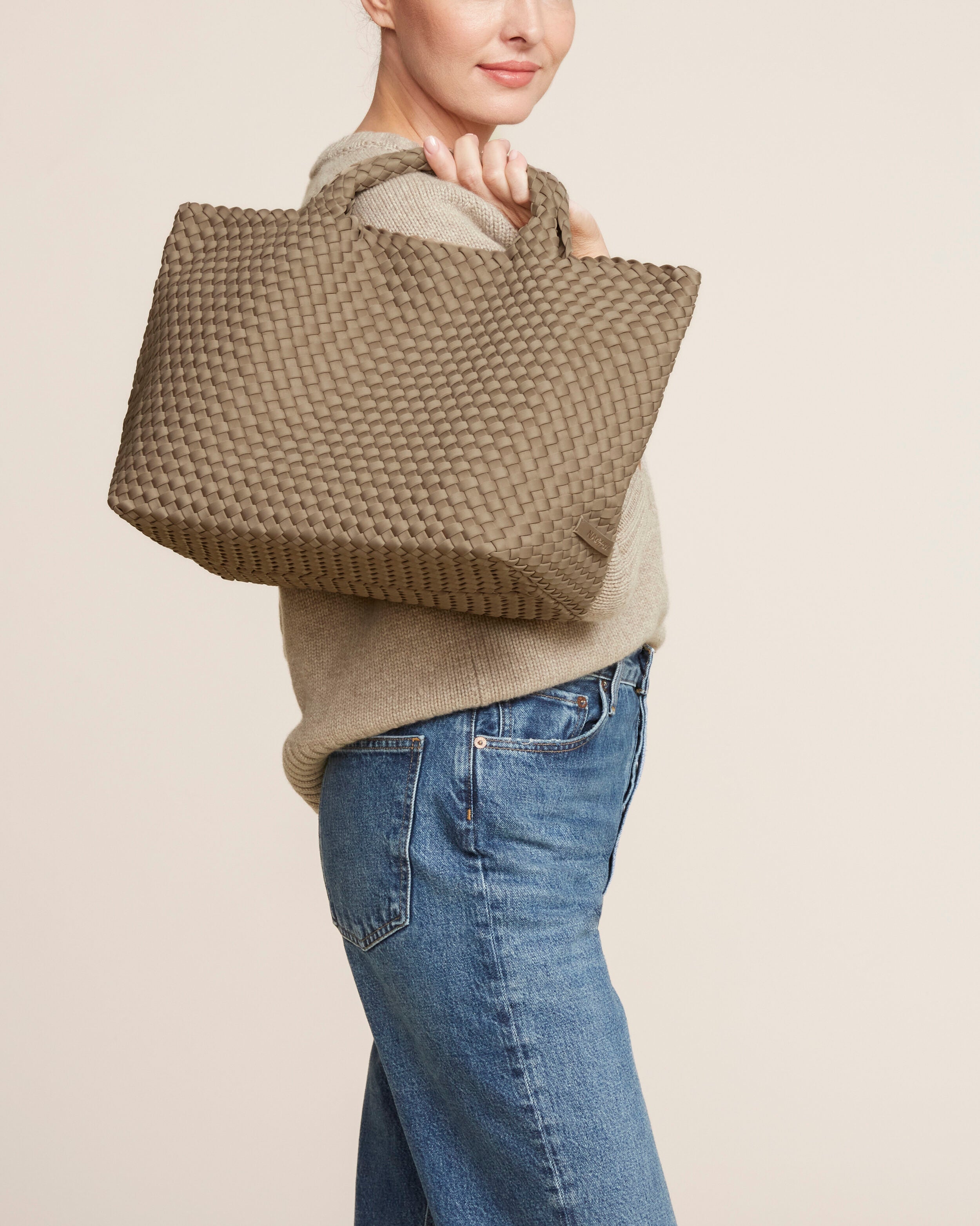 NAGHEDI St. Barths Medium Tote Cashmere | Maison Rogue