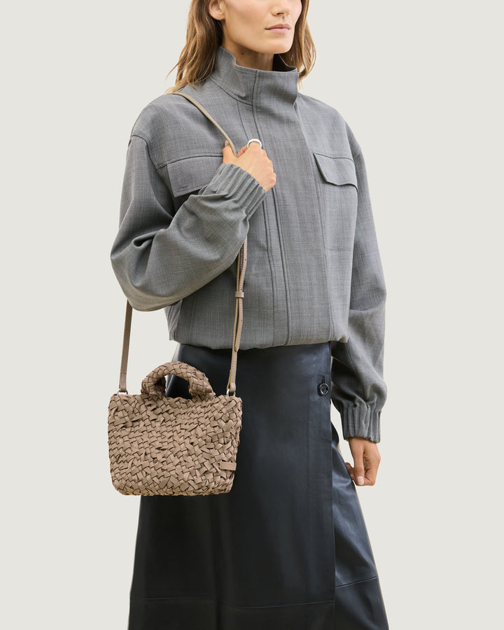 St. Barths Petit Tote Nest Weave Cashmere