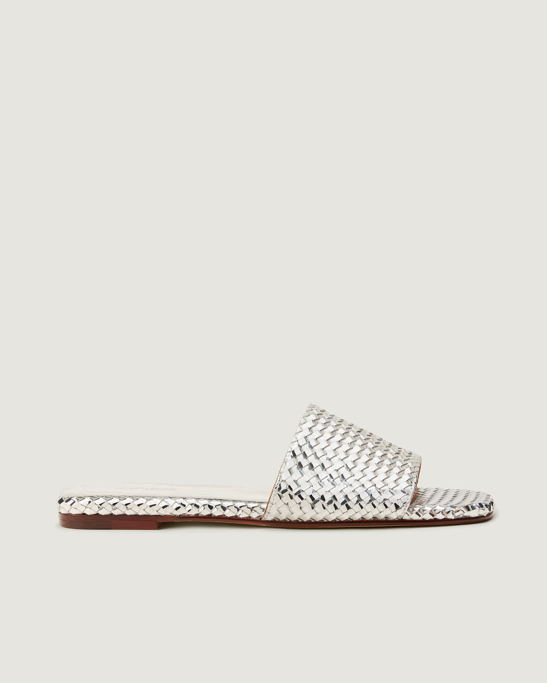 St. Barths Slide Metallic Silver