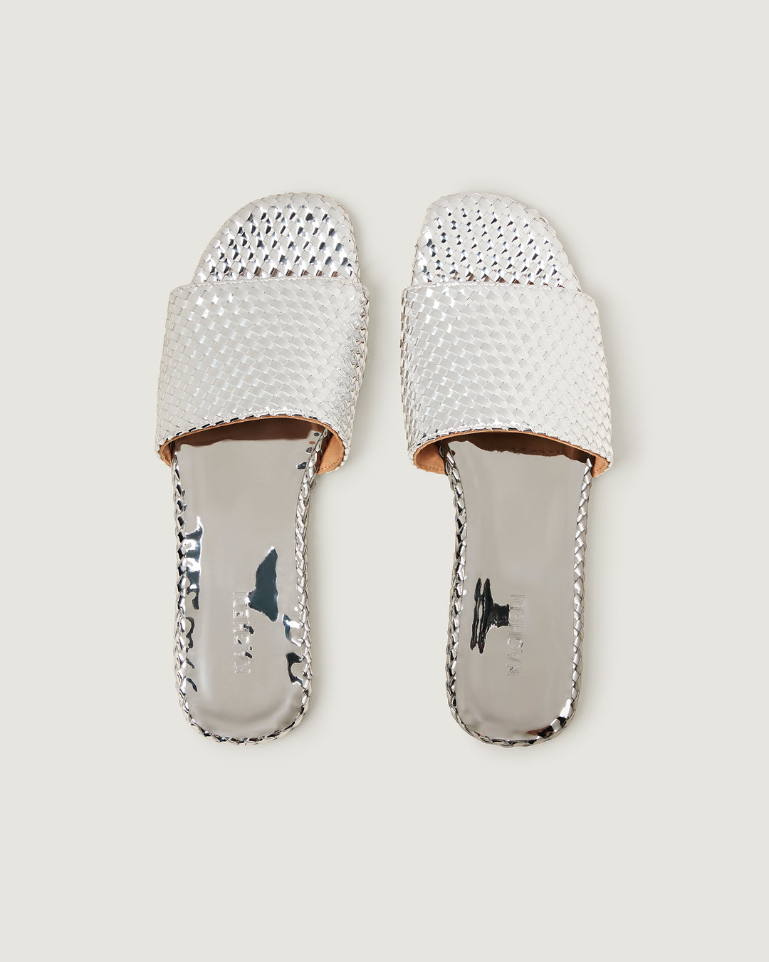 St. Barths Slide Metallic Silver