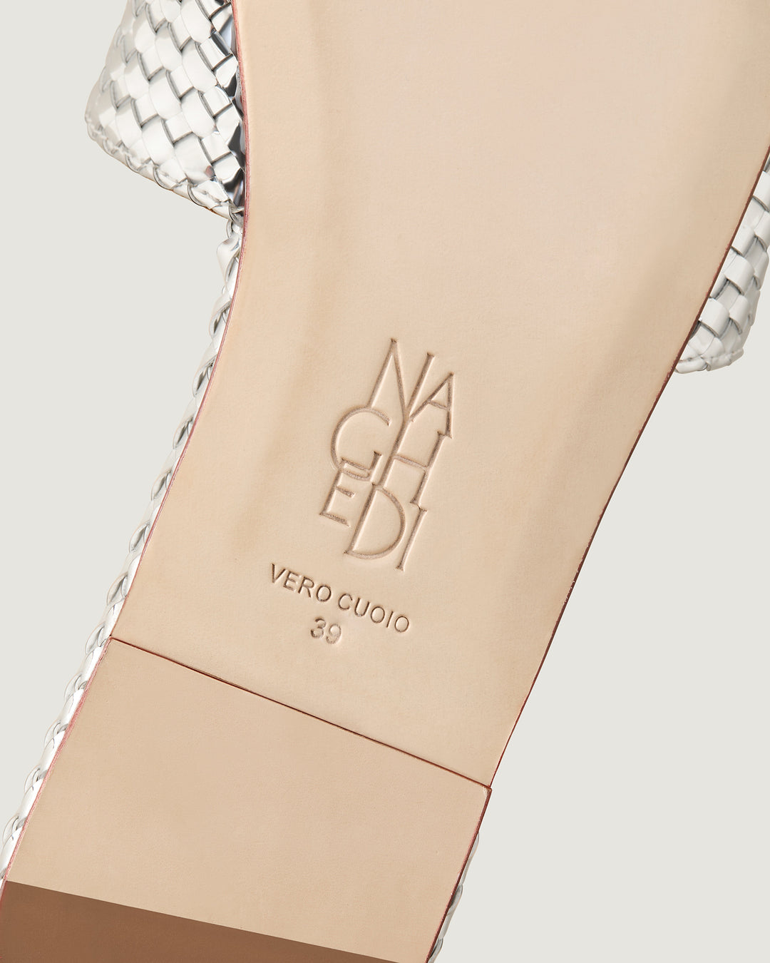 St. Barths Slide Metallic Silver