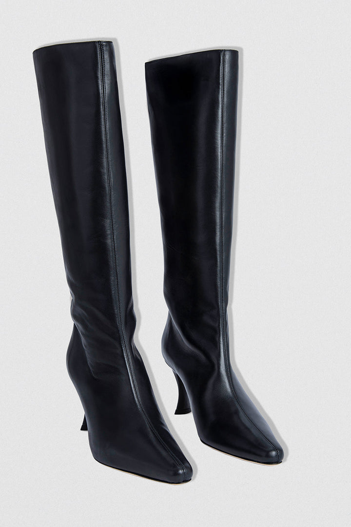 Stevie 42 Leather Boot Black