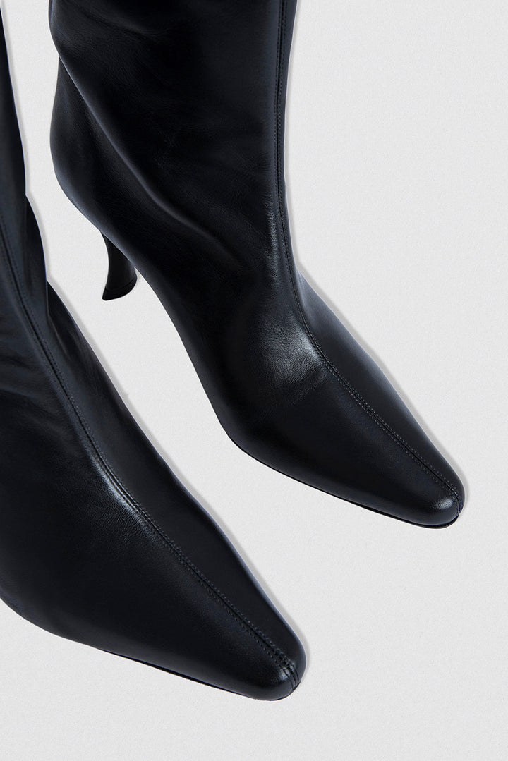 Stevie 42 Leather Boot Black