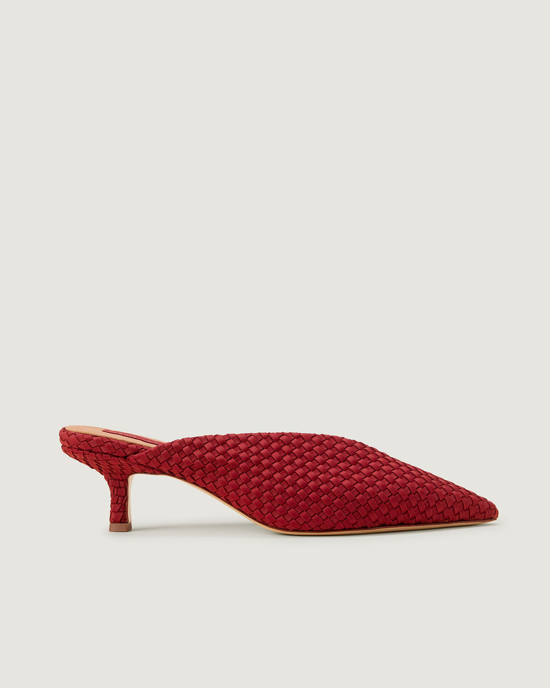 Strada Kitten Heel Rosso