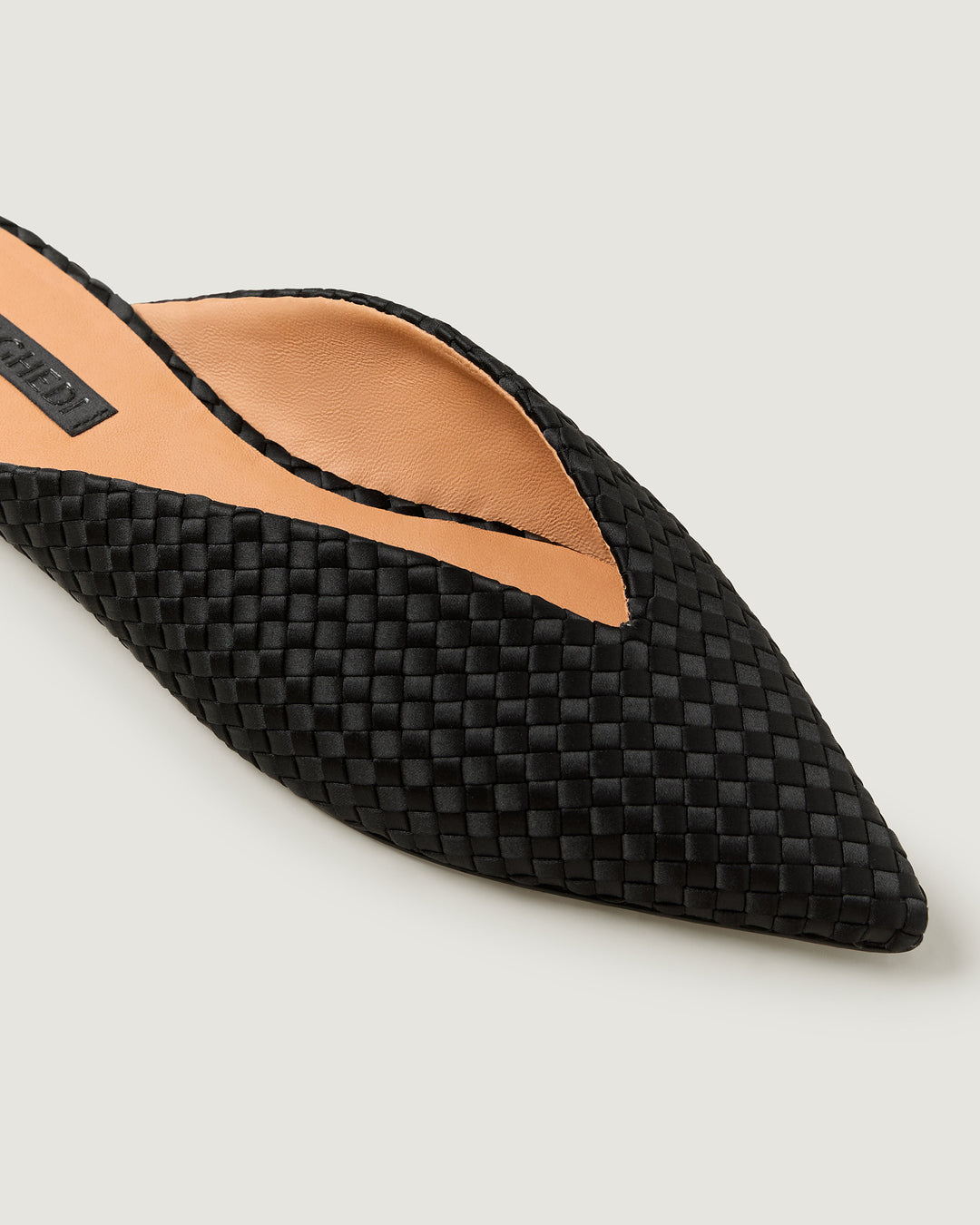Strada Mule Satin Onyx