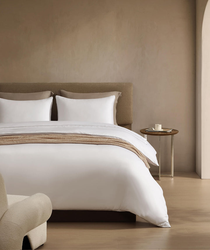 Lumière Luxe Duvet Cover with Piping