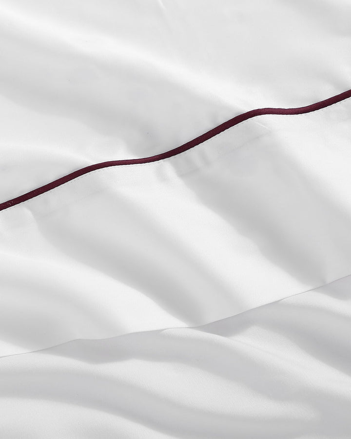 Lumière Luxe Top Sheet with Piping