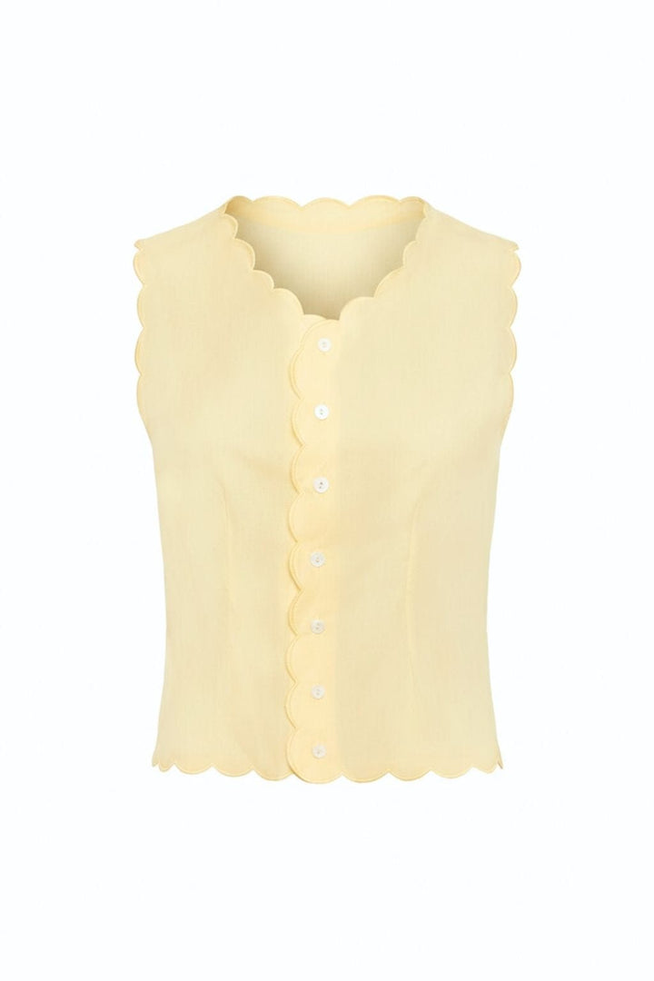 Sunshine Scalloped Vest