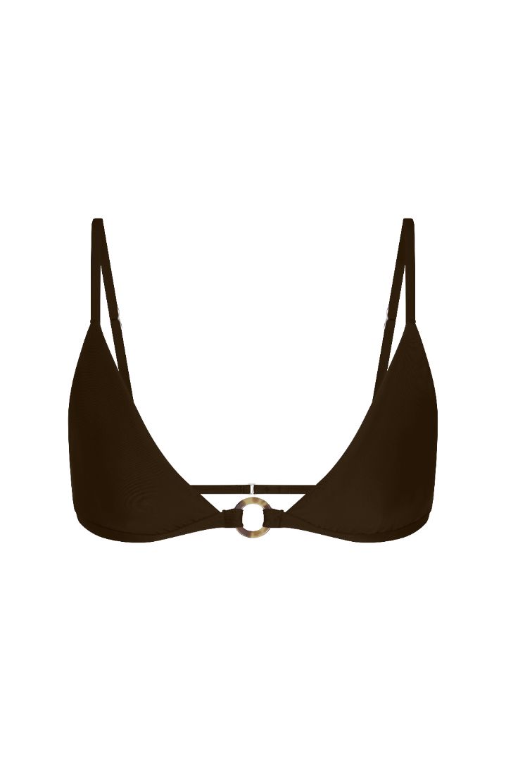 Tortoise Ring Triangle Bikini Top