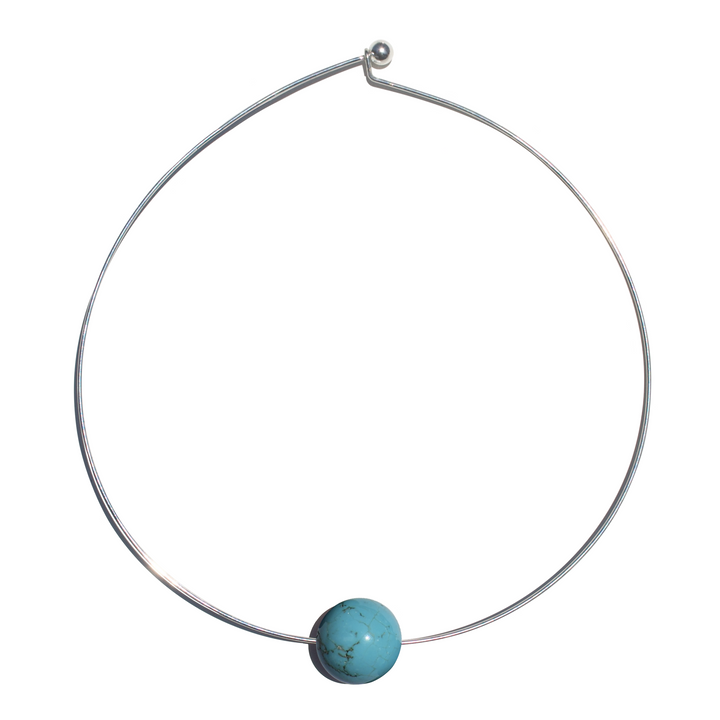Kingman Turquoise Ball Collar