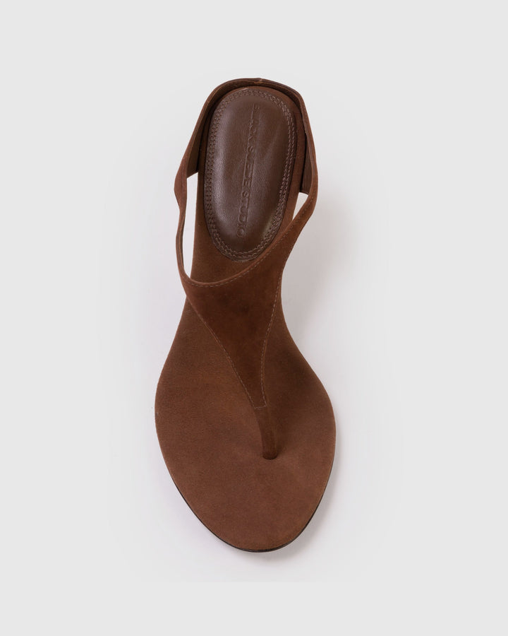 Laurel 65 Suede Mule Brown