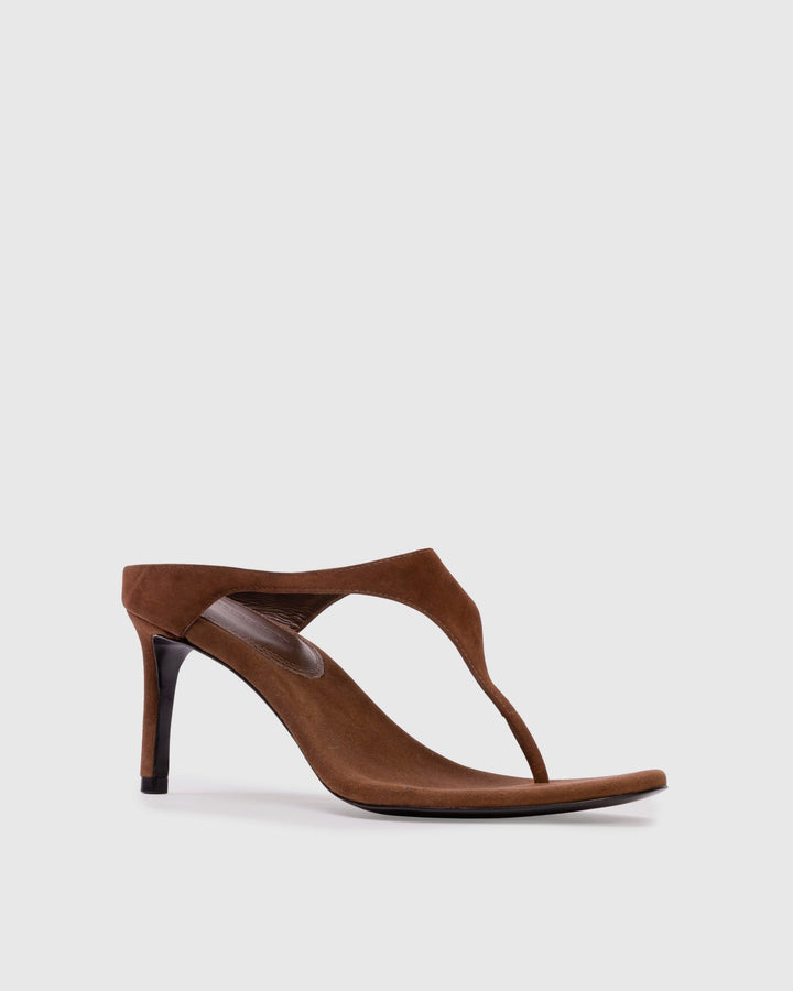 Laurel 65 Suede Mule Brown