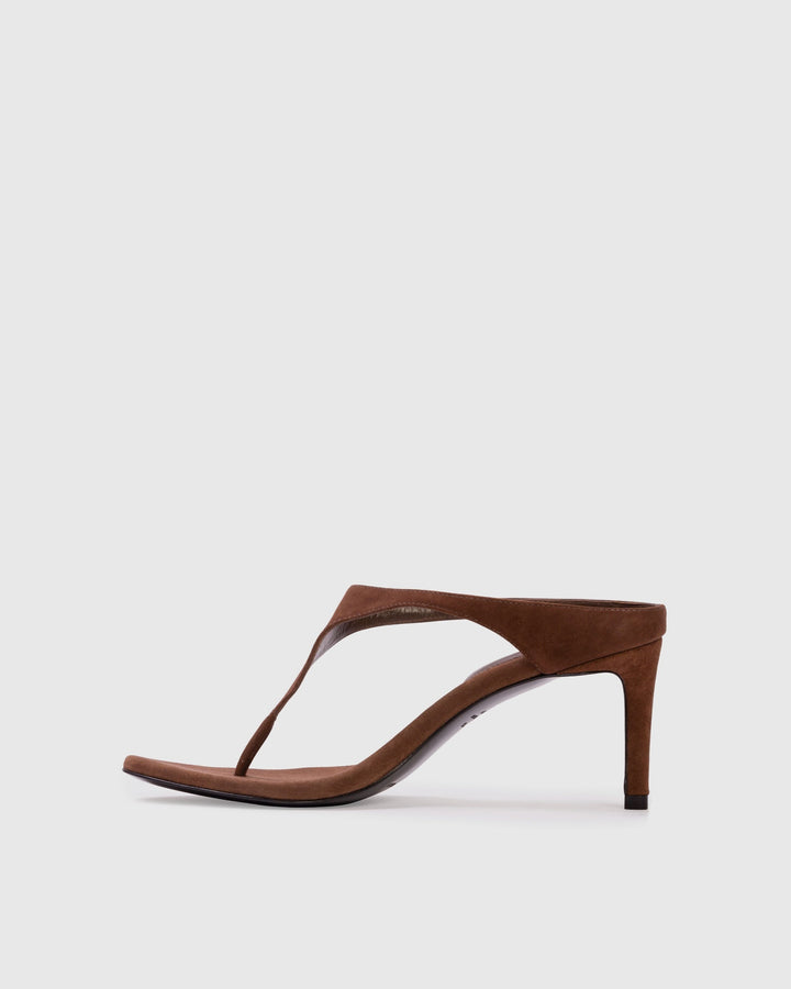 Laurel 65 Suede Mule Brown